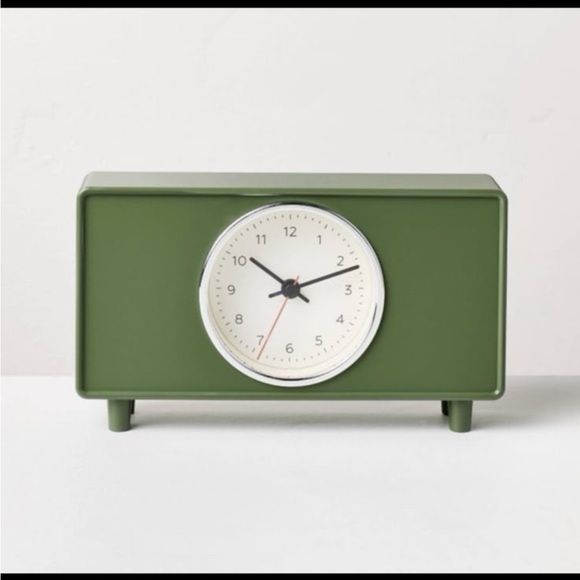 Table Clock Green- Hearth & Hand with Magnolia - Picture 3 of 5